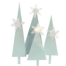 Load image into Gallery viewer, Snow Castle Cake Topper Acrylic Frozen Princess Happy Birthday Flags For Girls Childs Cartoon baking Cake Decoration