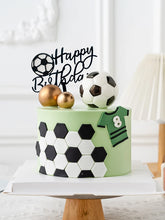 Load image into Gallery viewer, Soccer Cake Topper Inserts Boys Girls Soccer Team Happy Birthday Cake Decorations Baking Party football birthday decoration
