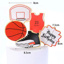 Load image into Gallery viewer, Soccer Cake Topper Inserts Boys Girls Soccer Team Happy Birthday Cake Decorations Baking Party football birthday decoration