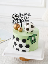 Load image into Gallery viewer, Soccer Cake Topper Inserts Boys Girls Soccer Team Happy Birthday Cake Decorations Baking Party football birthday decoration