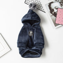 Load image into Gallery viewer, Soft Cat Dog Pet Clothes Fleece Hooded Hairball Coat Jacket Winter Kitty Small Medium Dogs Cats Cool Pajamas Chihuahua Clothing