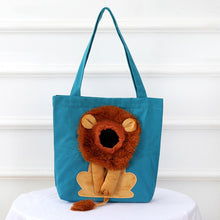 Load image into Gallery viewer, Soft Pet Carriers Lion Design Portable Breathable Bag Cat Dog Carrier Bags Outgoing Travel Pets Handbag With Safety Zippers