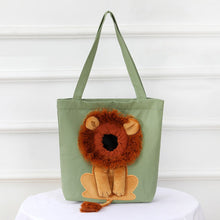 Load image into Gallery viewer, Soft Pet Carriers Lion Design Portable Breathable Bag Cat Dog Carrier Bags Outgoing Travel Pets Handbag With Safety Zippers
