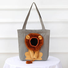 Load image into Gallery viewer, Soft Pet Carriers Lion Design Portable Breathable Bag Cat Dog Carrier Bags Outgoing Travel Pets Handbag With Safety Zippers