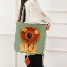 Load image into Gallery viewer, Soft Pet Carriers Lion Design Portable Breathable Bag Cat Dog Carrier Bags Outgoing Travel Pets Handbag With Safety Zippers