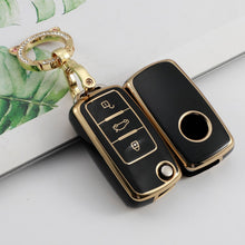 Load image into Gallery viewer, Soft TPU Car Remote Key Case Full Cover Holder For POLO Tiguan Passat B5 B6 B7 Golf EOS Scirocco Jetta MK6 Octavia