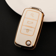 Load image into Gallery viewer, Soft TPU Car Remote Key Case Full Cover Holder For POLO Tiguan Passat B5 B6 B7 Golf EOS Scirocco Jetta MK6 Octavia