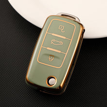 Load image into Gallery viewer, Soft TPU Car Remote Key Case Full Cover Holder For POLO Tiguan Passat B5 B6 B7 Golf EOS Scirocco Jetta MK6 Octavia