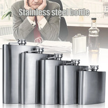 Load image into Gallery viewer, Stainless Steel Hip Liquor Flask Whiskey Alcohol Pocket Wine Bottle CLH@8