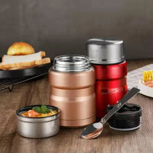 Load image into Gallery viewer, Stainless Steel Insulation Lunch Box Soup with Spoon Containers Thermo Mug Thermo Cup 500ML 750ML Vacuum Flasks Thermosbeker