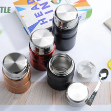 Load image into Gallery viewer, Stainless Steel Insulation Lunch Box Soup with Spoon Containers Thermo Mug Thermo Cup 500ML 750ML Vacuum Flasks Thermosbeker