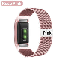 Load image into Gallery viewer, Stainless Steel Magnetic Milanese Loop Band for Fitbit Charge 2 band Replacement Wristband Strap for Fitbit Charge 3 4 Watchband