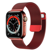 Load image into Gallery viewer, Strap For Apple watch Band 44mm 40mm 38mm 42mm 44 mm Accessorie Magnetic Loop Metal smartwatch bracelet iWatch serie 3 4 5 6 se