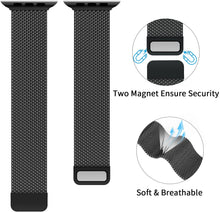 Load image into Gallery viewer, Strap For Apple watch Band 44mm 40mm 38mm 42mm 44 mm Accessorie Magnetic Loop Metal smartwatch bracelet iWatch serie 3 4 5 6 se