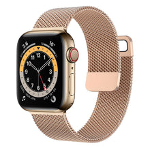 Load image into Gallery viewer, Strap For Apple watch Band 44mm 40mm 38mm 42mm 44 mm Accessorie Magnetic Loop Metal smartwatch bracelet iWatch serie 3 4 5 6 se