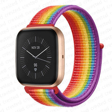 Load image into Gallery viewer, Strap for Fitbit Versa 2 band correa Smart watch replacment Watchband Nylon Loop Bracelet correa Fitbit Versa 2/Fitbit Libe band