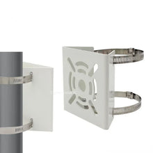 Load image into Gallery viewer, Street Light Pole Mount Holder Small Universal Joint Pole Column Holding Monitoring Bracket Camcorder Back Stand Iron Hoop Plate