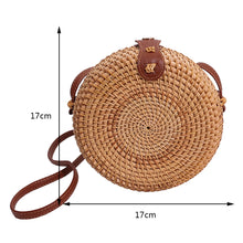 Load image into Gallery viewer, Summer Straw Bags for Women Straw Shoulder Bags Rattan Woven Top Handle Bag Hollow Raffia Crochet Beach Bag Casual Handbags 2023