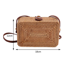 Load image into Gallery viewer, Summer Straw Bags for Women Straw Shoulder Bags Rattan Woven Top Handle Bag Hollow Raffia Crochet Beach Bag Casual Handbags 2023