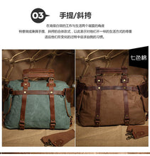 Load image into Gallery viewer, Men's sports outdoor canvas camera bag