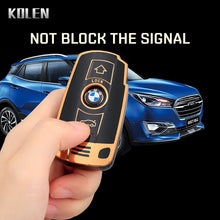 Load image into Gallery viewer, TPU Car Smart Key Case Cover Fob For BMW E60 E61 E70 E81 E87 E90 E91 E92 X1 X5 X3 1 3 5 6 Series Z4 Protector Shell Accessories