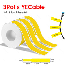 Load image into Gallery viewer, Thermal Label Paper Rolls Normal Labels for P15 D30 D35 B100 88X Label Maker Bluetooth Printer Adhesive Tag Barcode Sticker