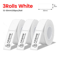 Load image into Gallery viewer, Thermal Label Paper Rolls Normal Labels for P15 D30 D35 B100 88X Label Maker Bluetooth Printer Adhesive Tag Barcode Sticker