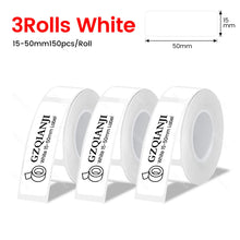 Load image into Gallery viewer, Thermal Label Paper Rolls Normal Labels for P15 D30 D35 B100 88X Label Maker Bluetooth Printer Adhesive Tag Barcode Sticker
