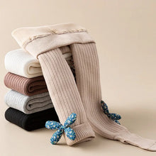 Load image into Gallery viewer, Thick Lamb Fleece Warm Winter Tights for Girls Toddler Pantyhose Baby Girls Cotton Solid Color Stockings Children Plush Leggings