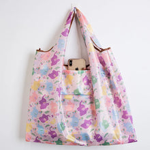 Load image into Gallery viewer, Thick Nylon Large Tote ECO Reusable Polyester Portable Shoulder Women's Handbags Folding Pouch Shopping Bag Storage