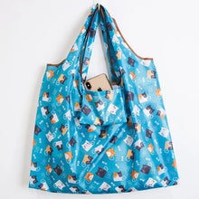 Load image into Gallery viewer, Thick Nylon Large Tote ECO Reusable Polyester Portable Shoulder Women's Handbags Folding Pouch Shopping Bag Storage