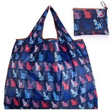 Load image into Gallery viewer, Thick Nylon Large Tote ECO Reusable Polyester Portable Shoulder Women's Handbags Folding Pouch Shopping Bag Storage