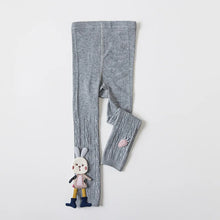 Load image into Gallery viewer, Thick Warm Knitted Girls Pants Cute Rabbit Cotton Girls Leggings Children Kids Pants Trousers 0-8 Years
