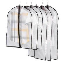 Load image into Gallery viewer, 3pcs Top Clothes Hanging Garment Dress Clothes Suit Coat Dust Cover Home Storage Bag Pouch Case Organizer Wardrobe Hanging Clothing