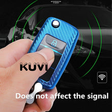 Load image into Gallery viewer, Tpu Carbon Filber Car Key Case Cover For Polo Tiguan Passat B5 B6 B7 Golf 4 5 6 MK6 Jetta Lavida For Skoda Octavia