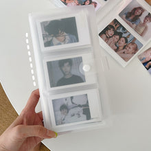 Load image into Gallery viewer, Transparent Photo Album Mini Polaroid Album Photo Card Train Ticket Card Collection Book Jewelry Card Album Photocards Holder
