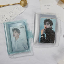 Load image into Gallery viewer, Transparent Photo Album Mini Polaroid Album Photo Card Train Ticket Card Collection Book Jewelry Card Album Photocards Holder
