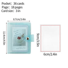 Load image into Gallery viewer, Transparent Photo Album Mini Polaroid Album Photo Card Train Ticket Card Collection Book Jewelry Card Album Photocards Holder