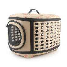 Load image into Gallery viewer, Travel Pet Bag Cat Flower Carriers Bags Breathable Pink Folding Small Dog Outdoor Shoulder Bag Folding Cats Carrying