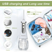 Load image into Gallery viewer, USB Rechargeable Electric Oral Irrigator Tooth Cleaner Portable Dental Water Jet flosser Teeth Cleaning Whitening Tool Kit Care 0ral irrigator