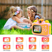 Load image into Gallery viewer, Kids Camera Instant Print Camera for Children 1080P HD Video Photo Camera Toys with 32GB Card