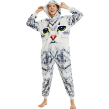 Load image into Gallery viewer, Unicorn Cat Onesies Adults Animal Stitch Totoro Onesie Women Men Couple Winter Pajamas Suit Sleepwear Costumes Homewear