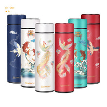 Load image into Gallery viewer, Vacuum Intelligent Thermos Water Bottle Chinese Style Temperature Display Digital Thermal Cup For Coffee Tea Preservation 500 ml