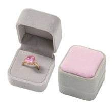 Load image into Gallery viewer, Vintage Hexagon Velvet Jewelry Single Ring Box Case for Engagement Wedding Ceremony Valentines Day Holding Storage Container