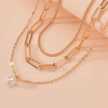 Load image into Gallery viewer, Vintage Pearl Charm Layered Necklace Women's Jewelry Layered Accessories for Girls Clothing Aesthetic Gifts Fashion Pendant