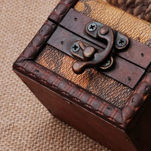 Load image into Gallery viewer, Vintage Wooden Map Storage Box Case Jewellery Cufflinks Chest Small Gift A14_20