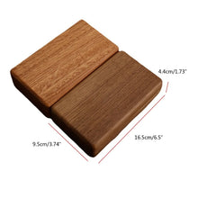 Load image into Gallery viewer, Walnut Wood Jewelry Box Wedding Ring Box Earring Rings Storage Box Organizer