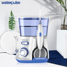 Load image into Gallery viewer, Waterpulse 12 Pressures Oral Irrigator IPX7 Portable Water Jet Flosser 800ML Water Tank Teeth Cleaner SPA Water Flosser 5pcs Tip 0ral irrigator