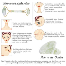 Load image into Gallery viewer, Face Jade Roller Gua Sha Scraper Massager for Neck Body Guasha Eye Massage Face Slimming Therapy Beauty Skincare Tool
