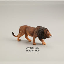 Load image into Gallery viewer, Wild animal model tiger lion leopard educational hand-painted jungle animal action figure model set